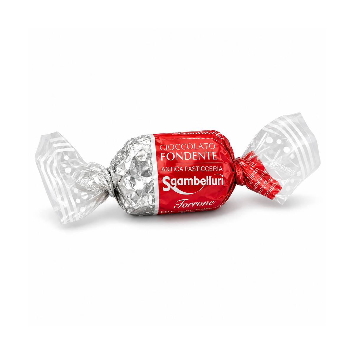 Sgambelluri Torroncini Croccanti Fondenti 250 g su sfondo bianco
