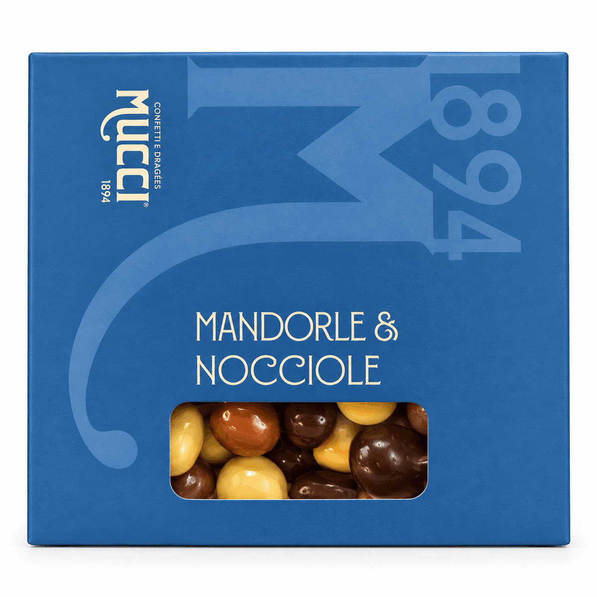 MUCCI GIOVANNI Dragées Mandorle di Toritto e Nocciole Piemonte IGP Assortiti - Scatola 500 g