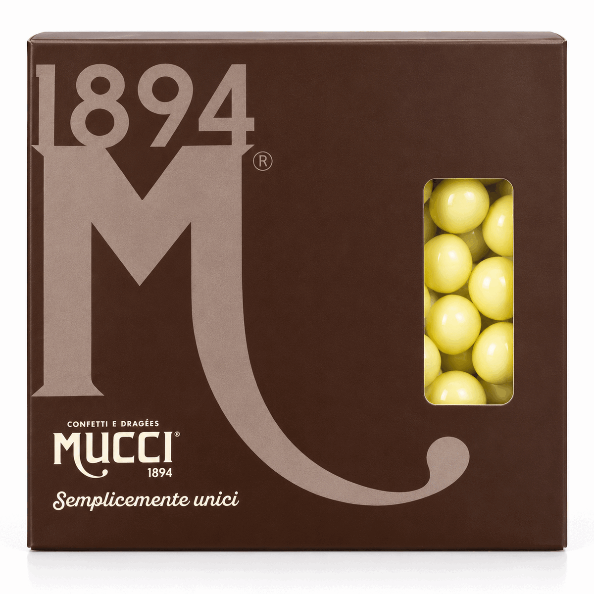 MUCCI GIOVANNI Shots Mucci Dragées al Liquore Sambuca Bianchi - Scatola 1 kg