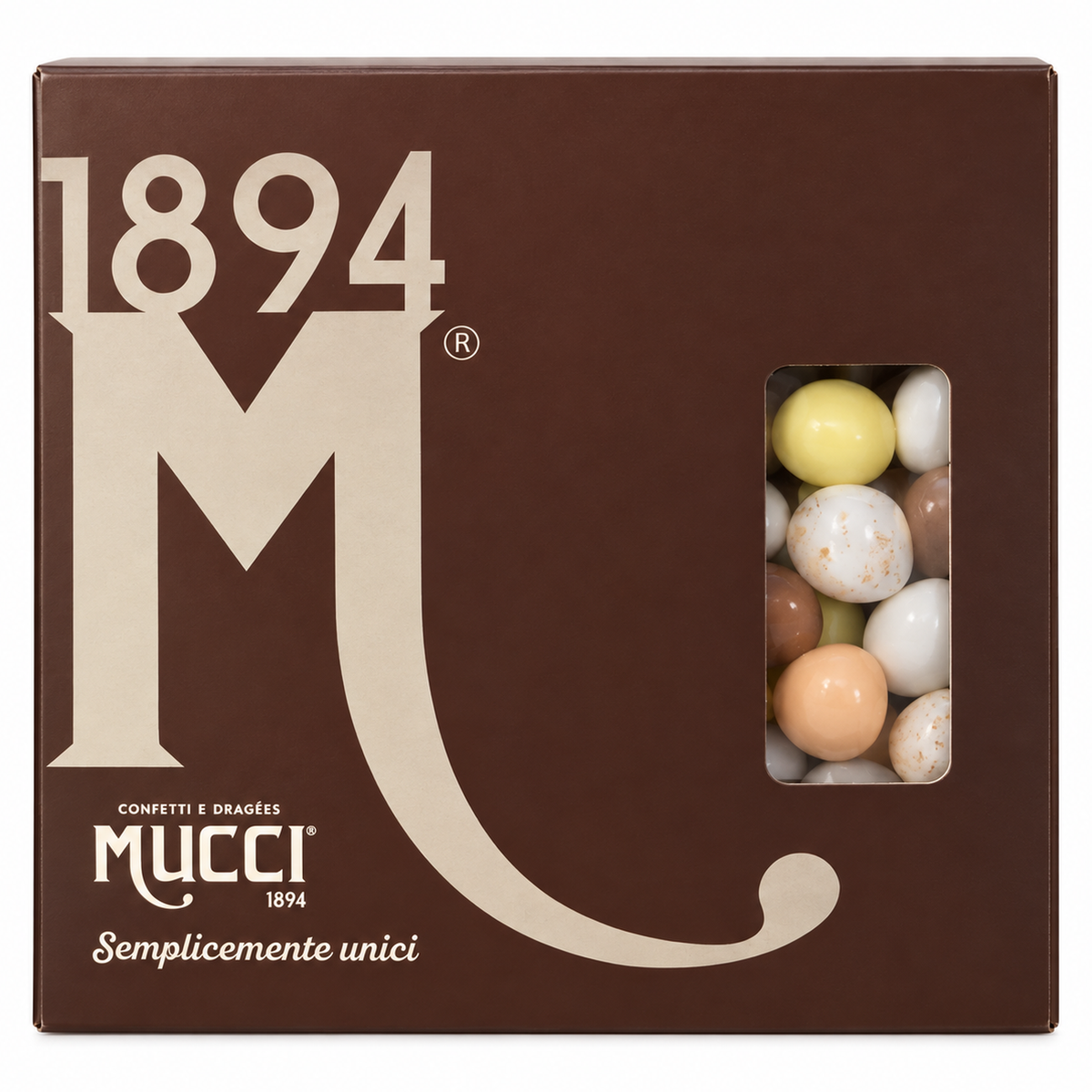 Mucci Giovanni Shots Mucci Classic Liquori Assortiti, scatola da 1 kg su sfondo bianco