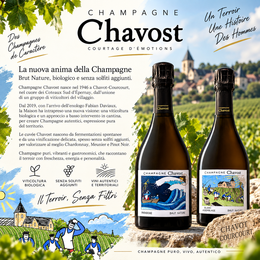 Champagne Chavost – La Champagne libera, pura e contemporanea