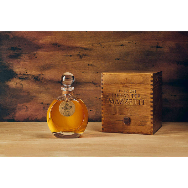 MAZZETTI D' AlLTAVILLA Decanter Spirito di Cristallo Con Grappa Di Moscato Riserva 7 Anni (70CL, 43% Vol.)
