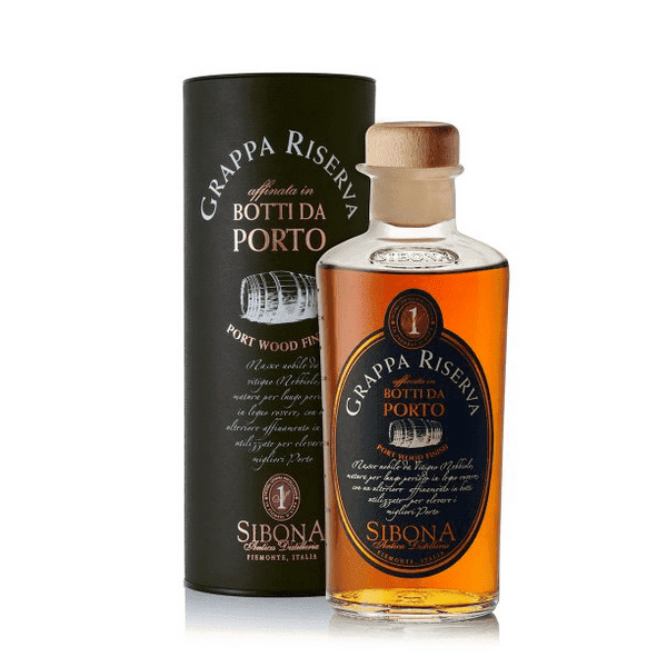 Sibona Grappa Riserva botti di Porto (0.5L, 44% Vol.)