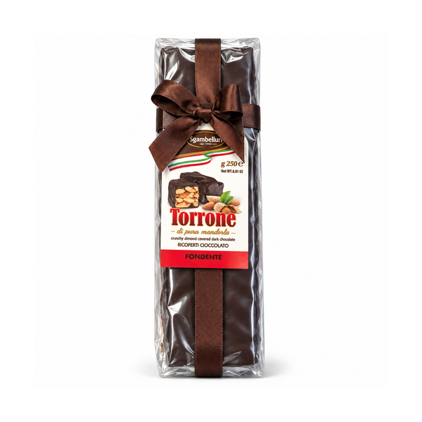 Sgambelluri Torrone Croccante Fondente Barretta 250 g