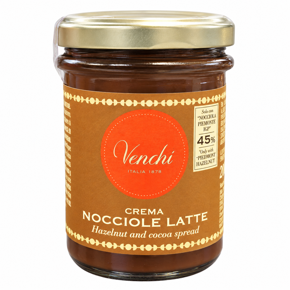 VENCHI Crema Spalmabile Latte e Nocciole 200 g