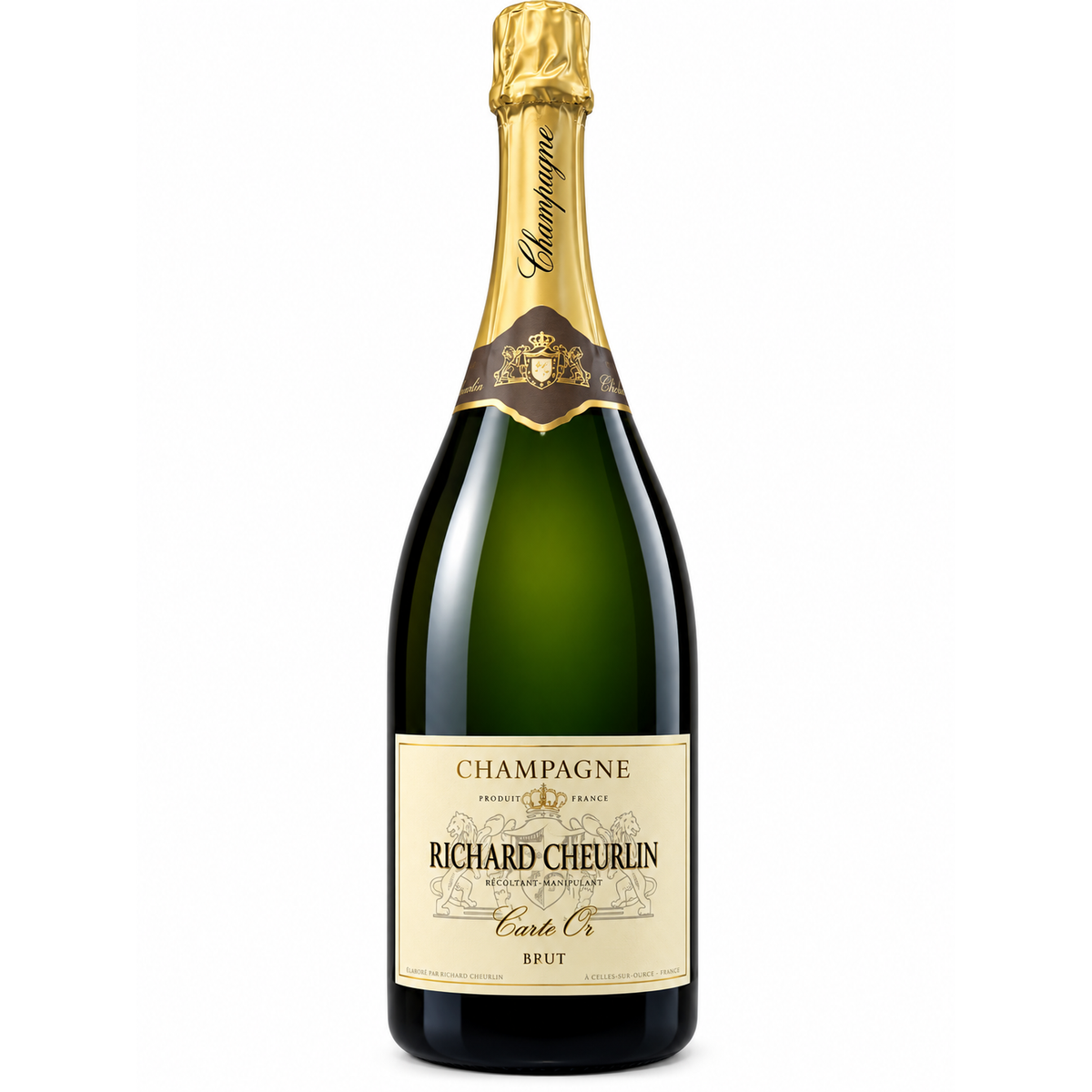 RICHARD CHEURLIN Carte Or Champagne Brut 3 L 12,5% Vol. – immagine prodotto su sfondo bianco