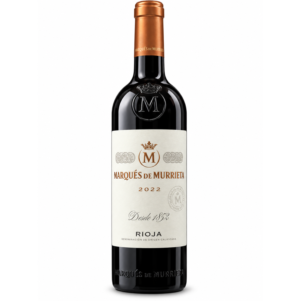Marqués de Murrieta Rioja Reserva DOCa 2022 75 cl – immagine prodotto su sfondo bianco
