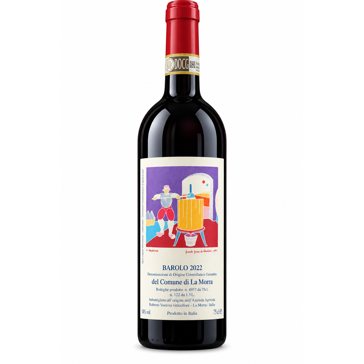 Roberto Voerzio Barolo del Comune di La Morra DOCG 2022 75 cl – immagine prodotto su sfondo bianco