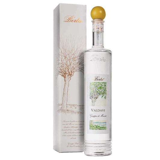 Grappa Berta Valdavi - Grappa Bianca di Moscato (0.7L, 42% Vol.)