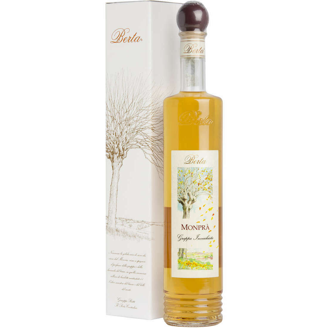 Grappa Berta Monprà  - Grappa Invecchiata di Barbera e Nebbiolo (0.7L, 40% Vol.)