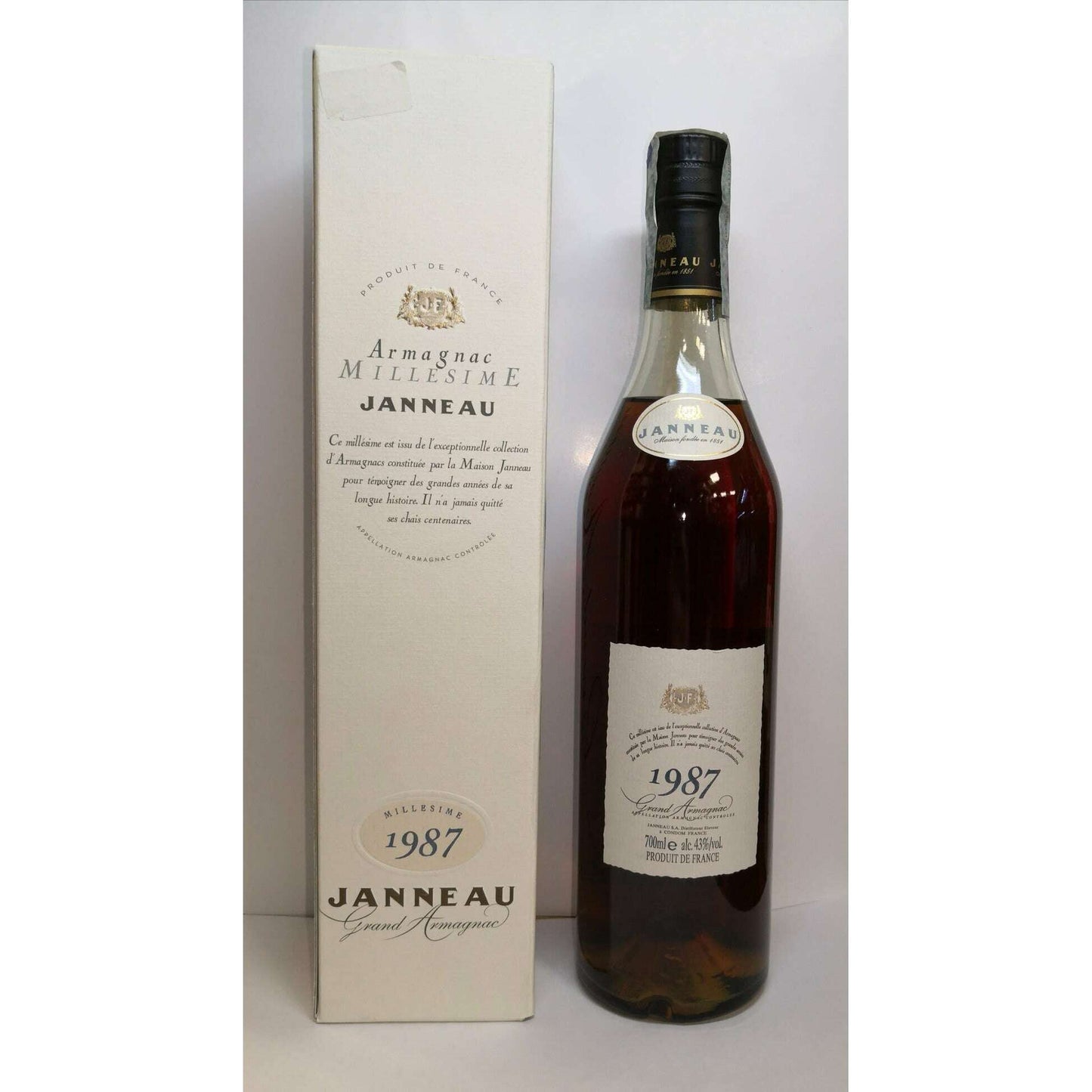 Armagnac "Janneau Vintage Collection 1987" in confezione regalo da 0,7 lt