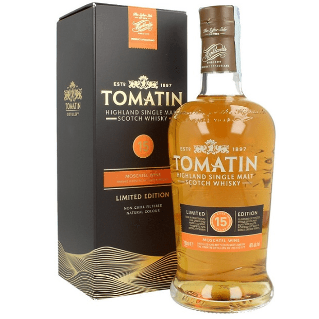 TOMATIN 15 YO MOSCATEL (70CL, 46.0% Vol.)