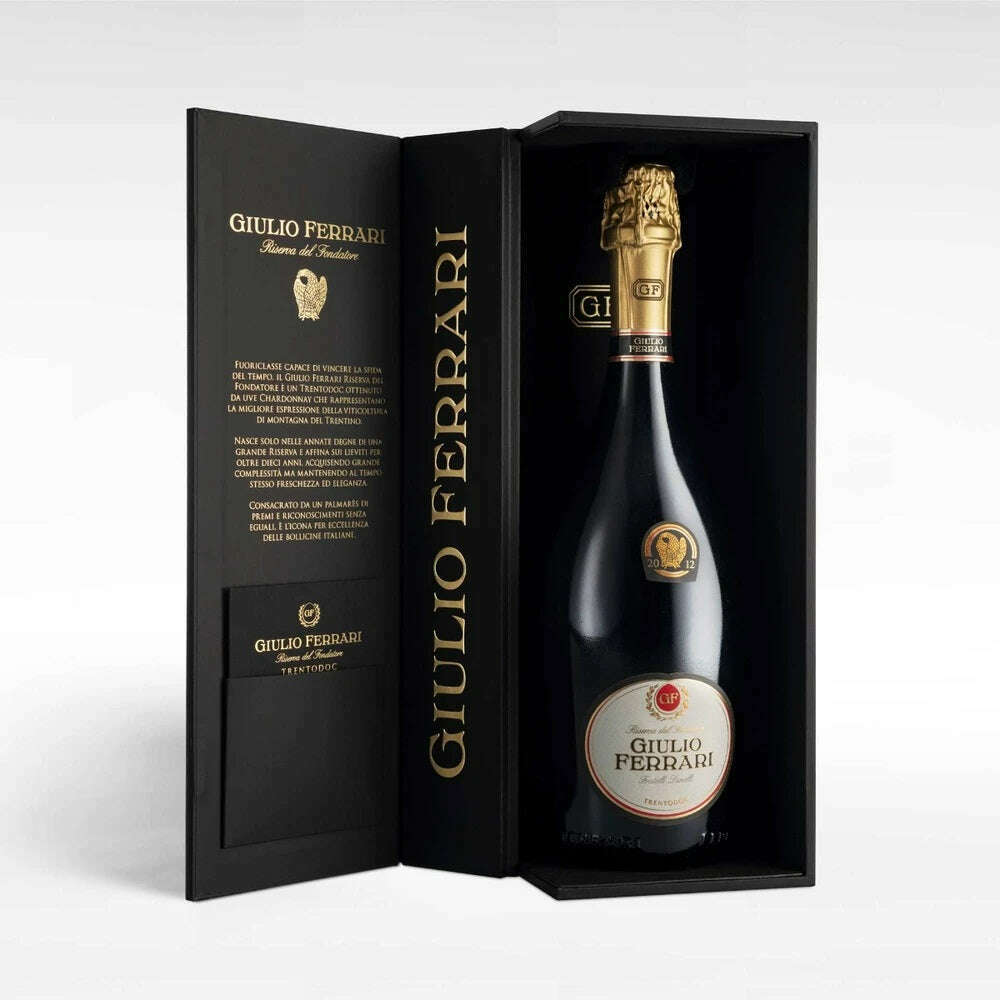 Giulio Ferrari' Riserva del Fondatore Trento Spumante Brut Ferrari 2015 Cofanetto Astucciato