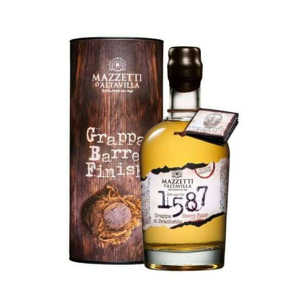 MAZZETTI D' ALTAVILLA 1587 GRAPPA DI BRACHETTO SHERRY CASK FINISH (50CL, 43.0% Vol.)