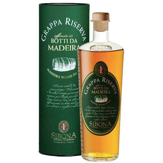 Sibona Grappa Riserva botti di Madeira Magnum (1.5L, 44% Vol.)