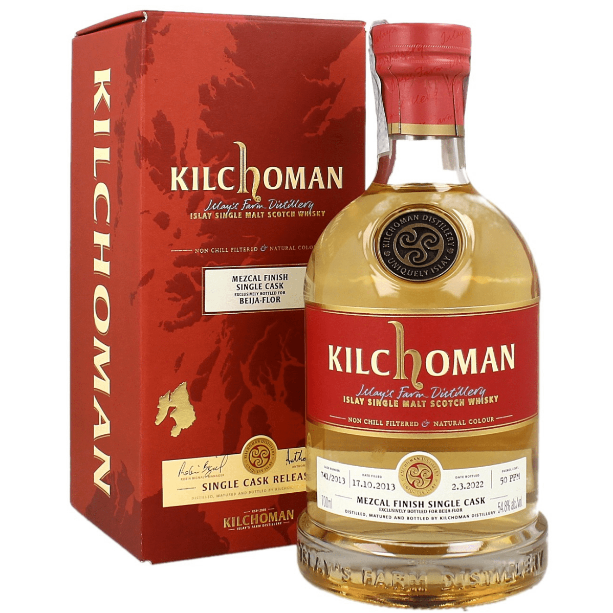 Whisky Kilchoman Beija-Flor Single Mezcal Cask Finish 741/2013 (70CL, 54,8% Vol.)