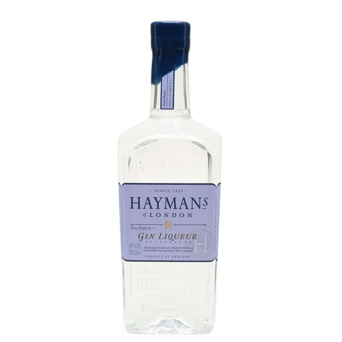 HAYMAN’S TRUE ENGLISH GIN LIQUEUR (0.7 L, 40% Vol.)