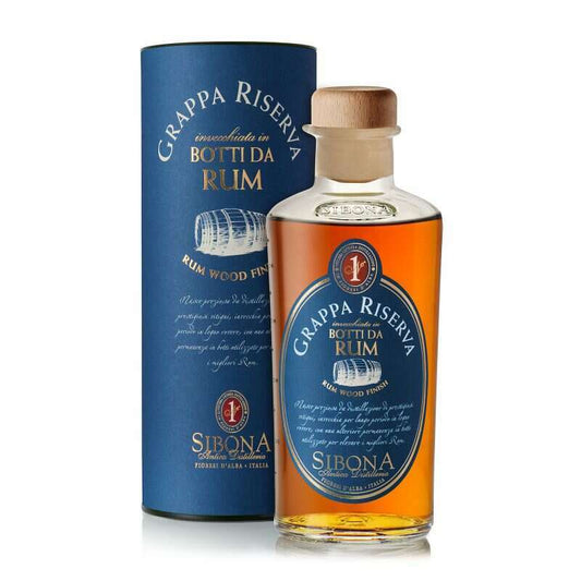 Sibona Grappa Riserva botti di Rum (0.5L, 44% Vol.)