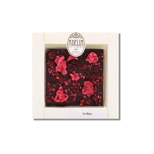 Adelia di Fant Sinfonia Le Rose Quadra Extra Fondente con Rose Cristallizzate 100 g