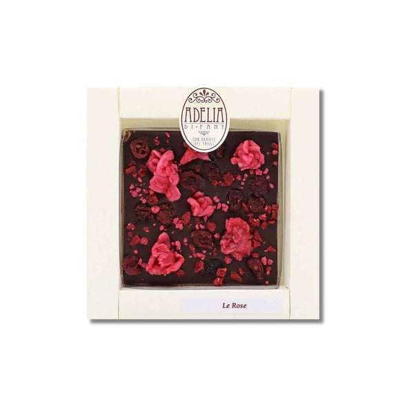 Adelia di Fant Sinfonia Le Rose Quadra Extra Fondente con Rose Cristallizzate 100 g