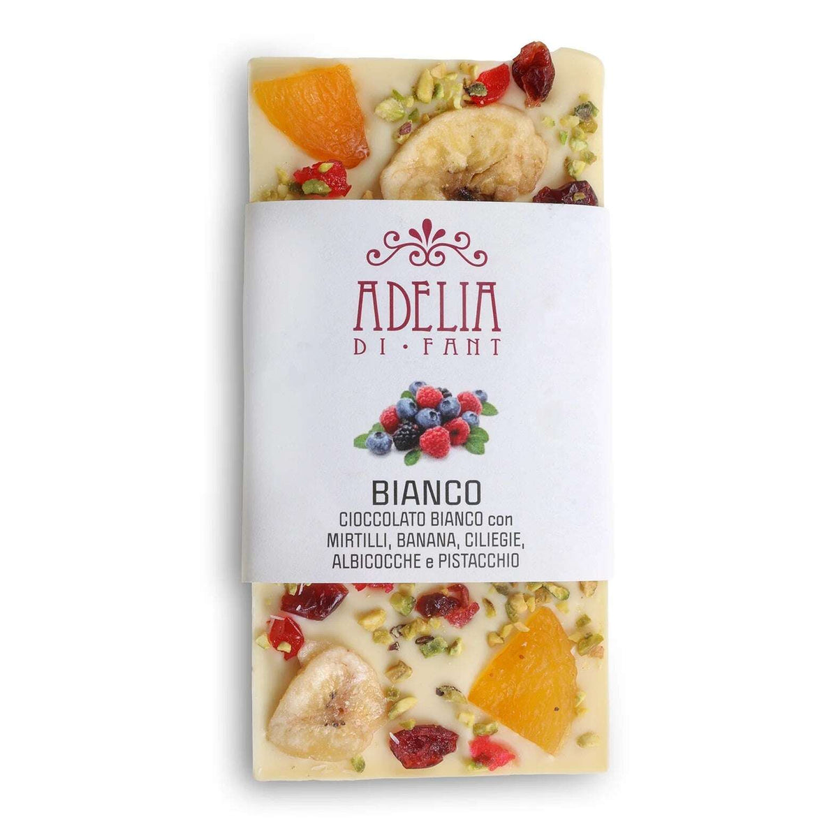 Adelia di Fant Tavoletta Cioccolato Bianco con Frutta 90 g