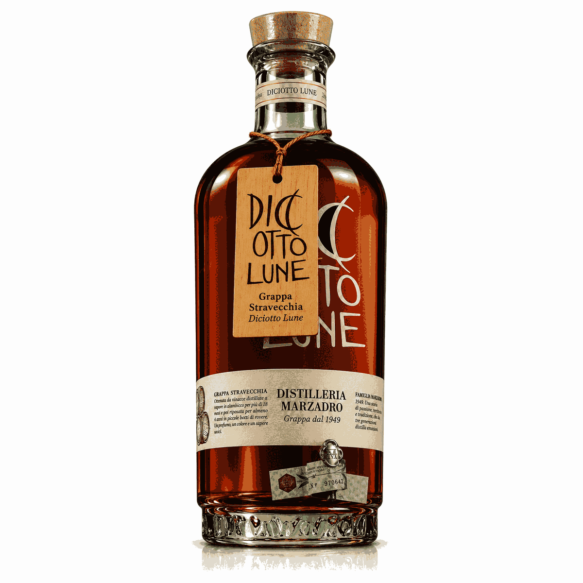 DISTILLERIA MARZADRO – DICIOTTO LUNE RUBIN 4,5 L CON SUPPORTO