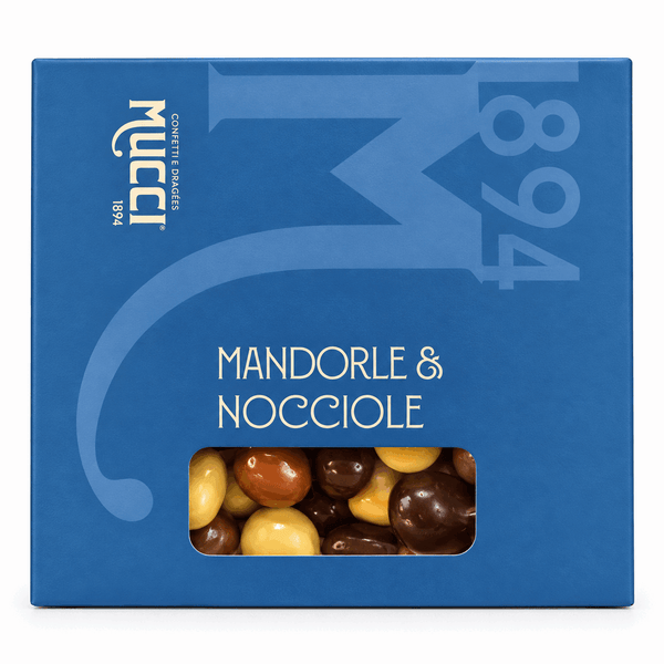 MUCCI GIOVANNI Dragées Mandorle di Toritto e Nocciole Piemonte IGP Assortiti - Scatola 500 g