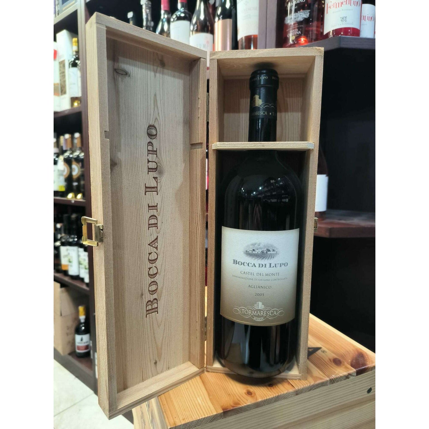 Marchesi Antinori Tormaresca - Bocca Di Lupo Aglianico Castel del Monte D.O.C. 2005 (MAGNUM 1.5Lt) Cassa legno