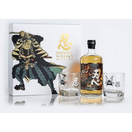 SHINOBU Blended Whisky Mizunara Oak Finish (70CL, 43.0% Vol.) - Gift Box whith 2 glasses