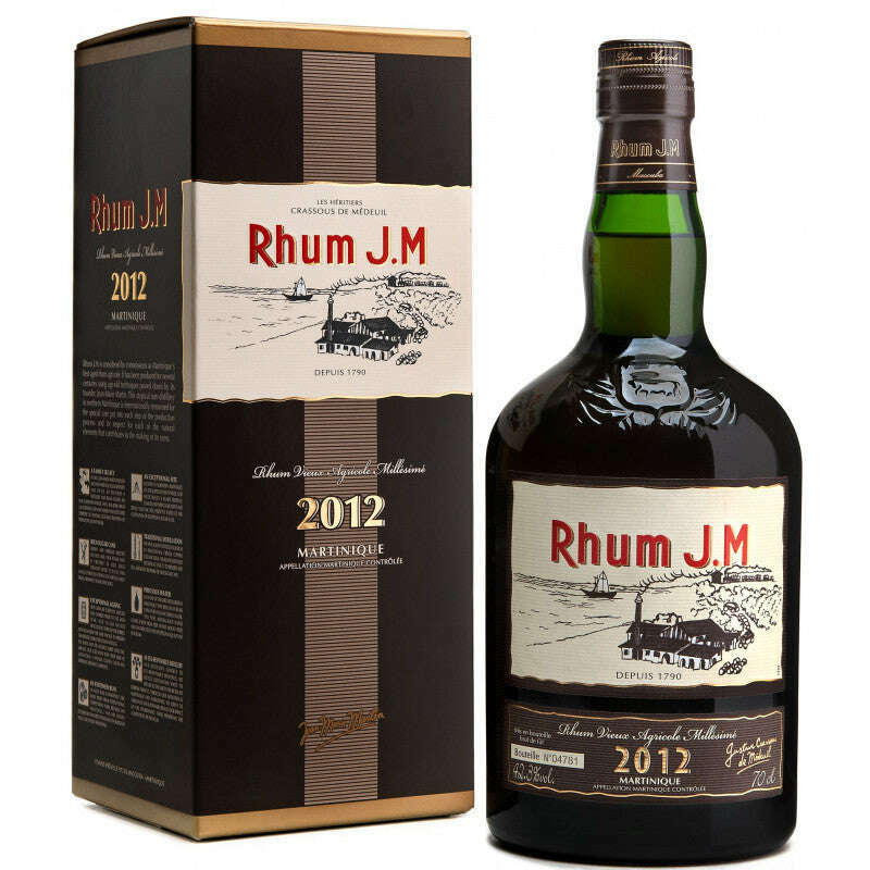 Rhum J.M. Vieux Agricole Millésime 2012 (70CL, 41.8% Vol.)