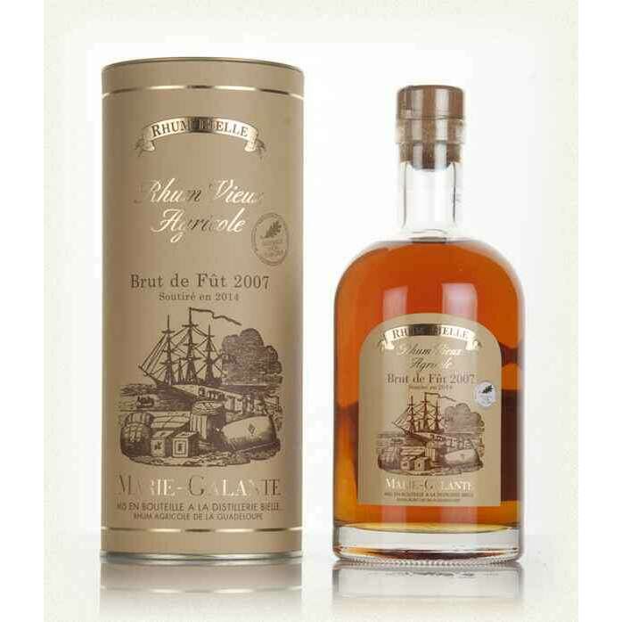 Rhum Vieux 2007 - Bielle 2007 Brut de Fût Rhum Vieux Agricole (0.7L, 57.3% Vol.)