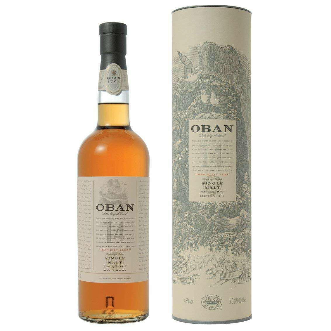 Whisky Single Malt Oban 14 Anni cl.70 astucciato