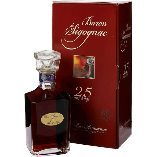 Baron de Sigognac Armagnac 25 Year Carafe Luxuri Box (70CL, 40.0% Vol.)