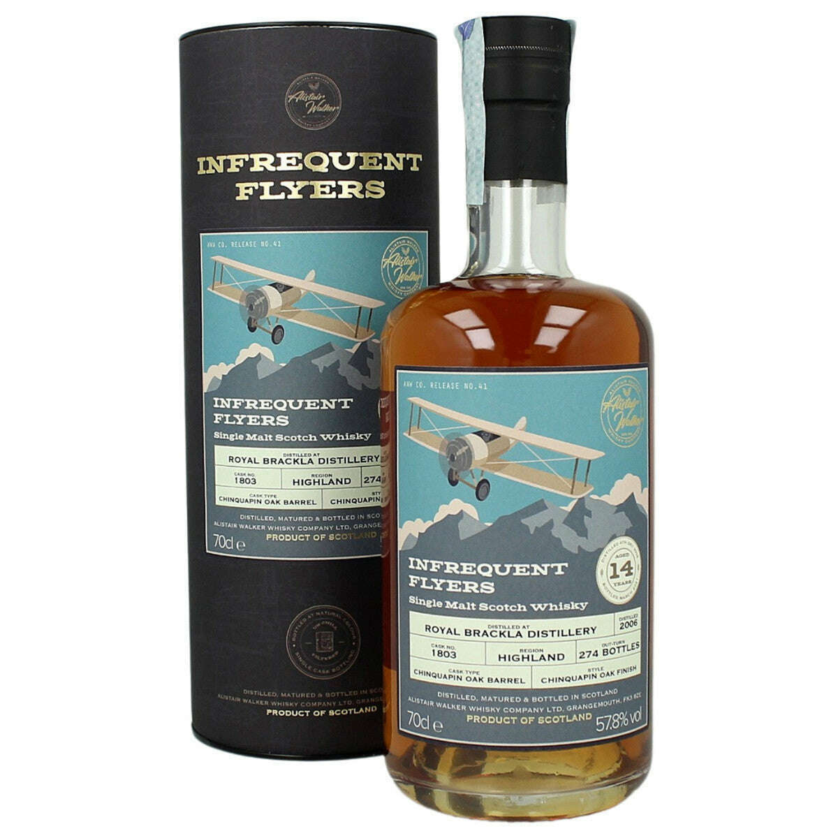 Alistair Walker Whisky Company Infrequent Flyers - Royal Brackla 14 YO (70CL, 57.8% Vol.)